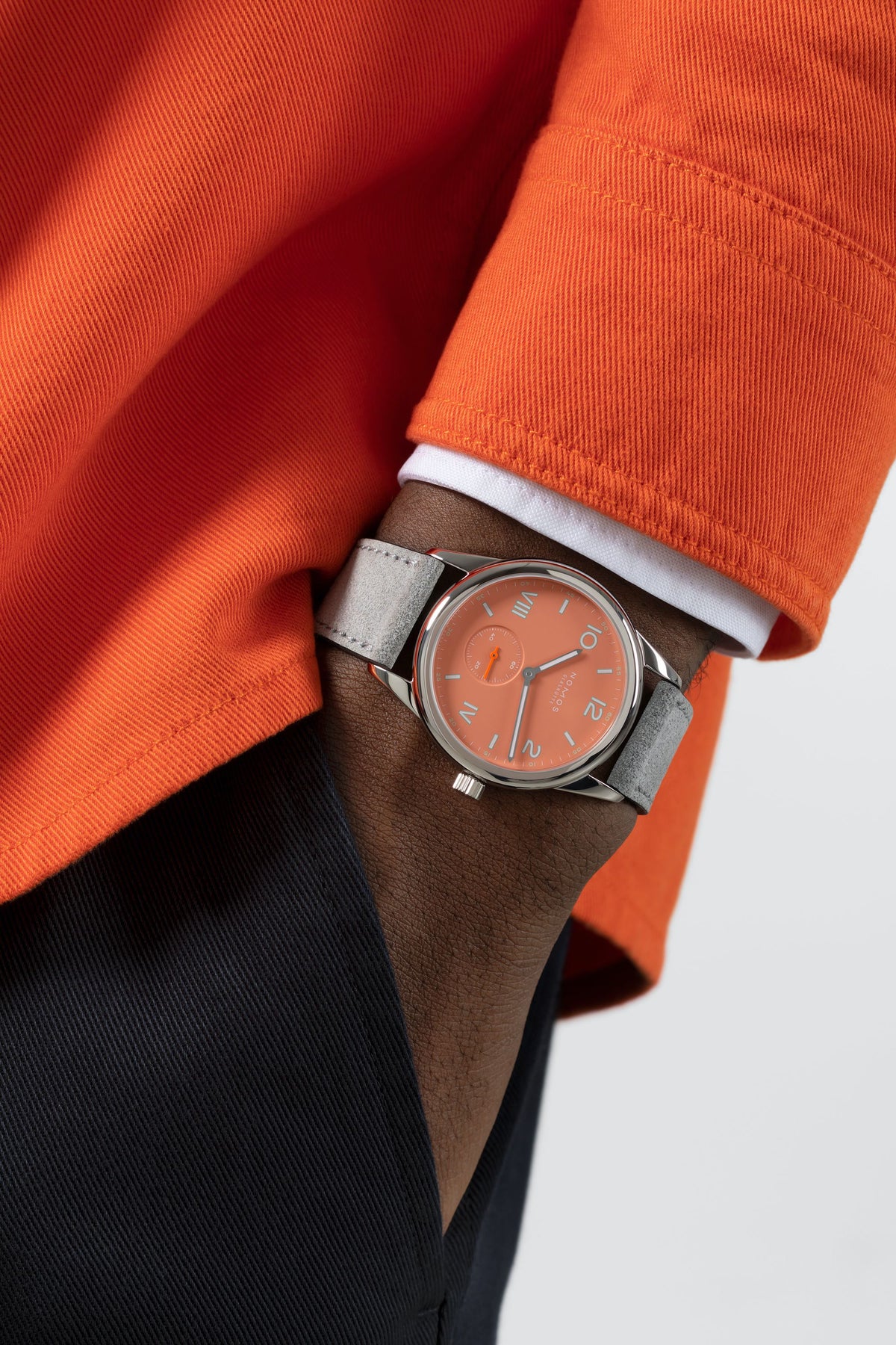 NOMOS Club Campus 38 cream coral — ref. 725