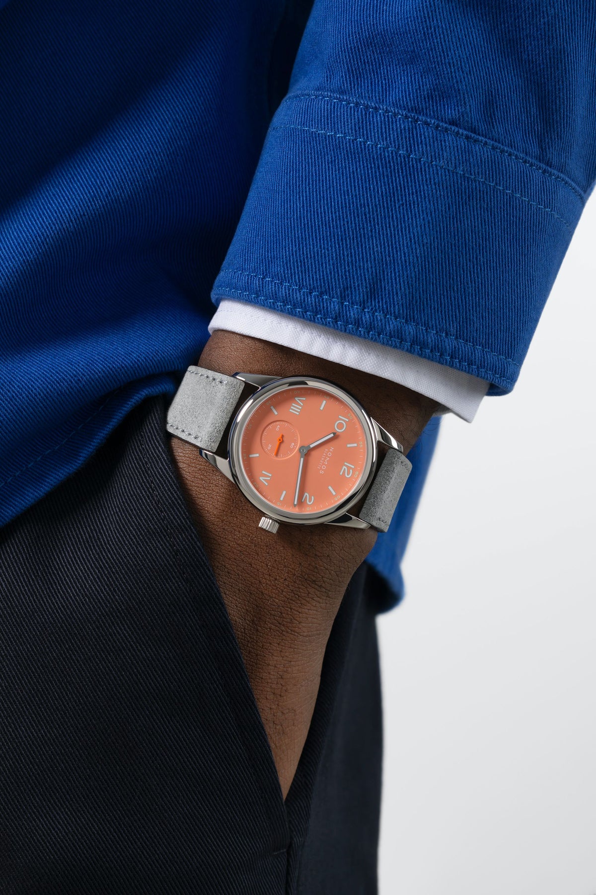 NOMOS Club Campus 38 cream coral — ref. 725