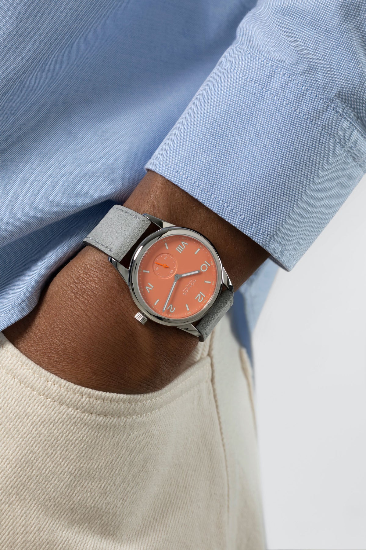 NOMOS Club Campus 38 cream coral — ref. 725