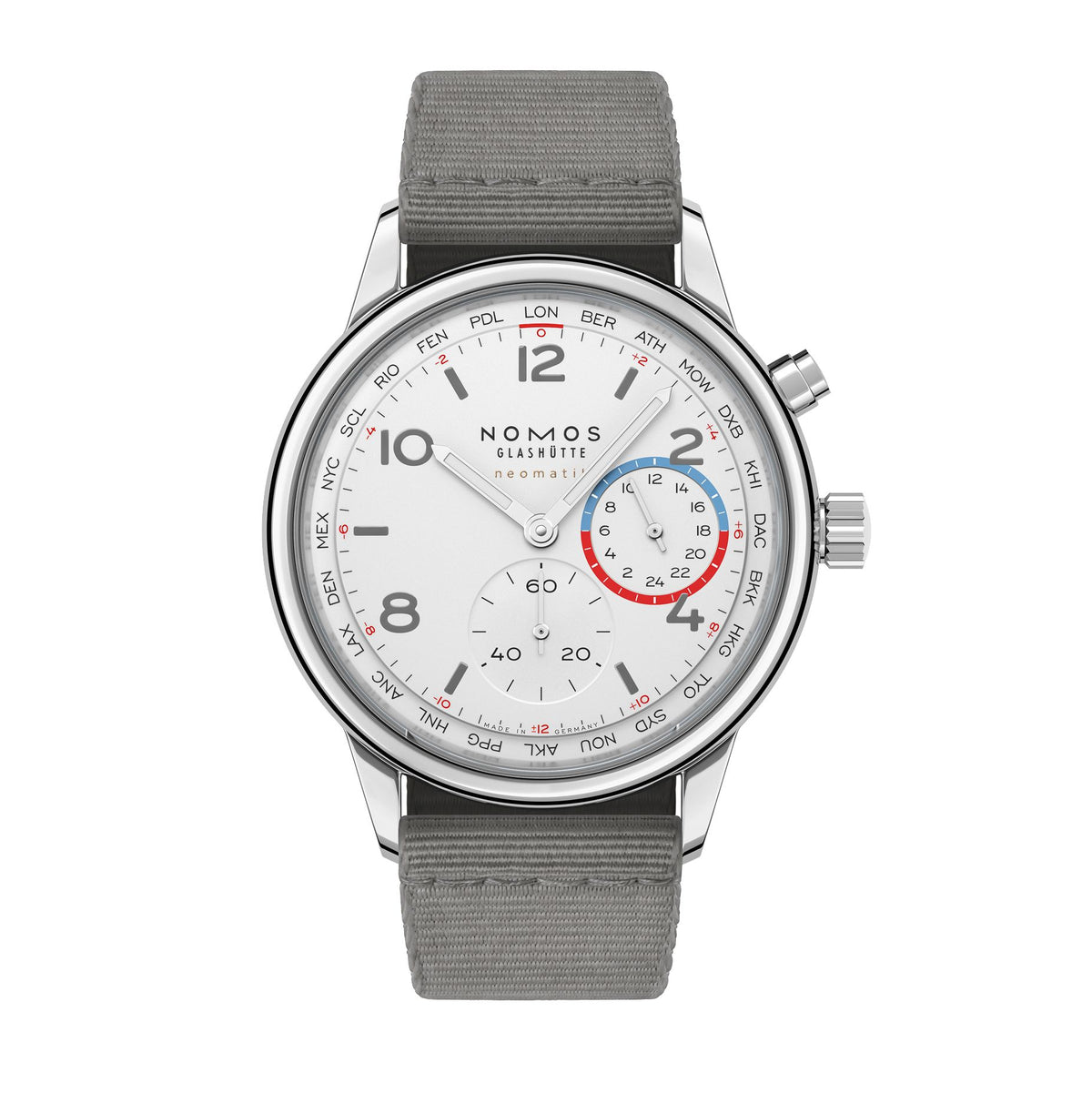 NOMOS Club Sport neomatik Worldtimer — ref. 792.SB