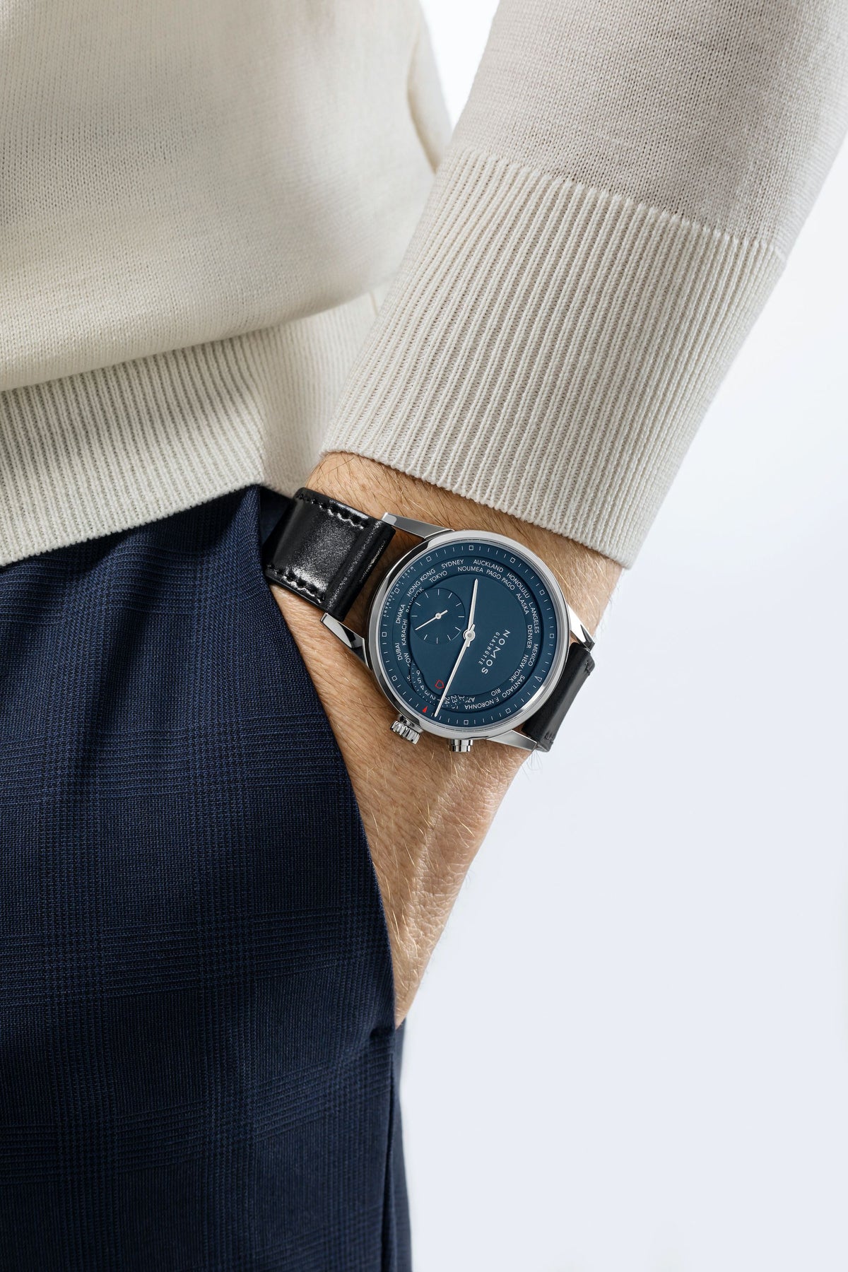 NOMOS Zürich Worldtimer midnight blue — ref. 807