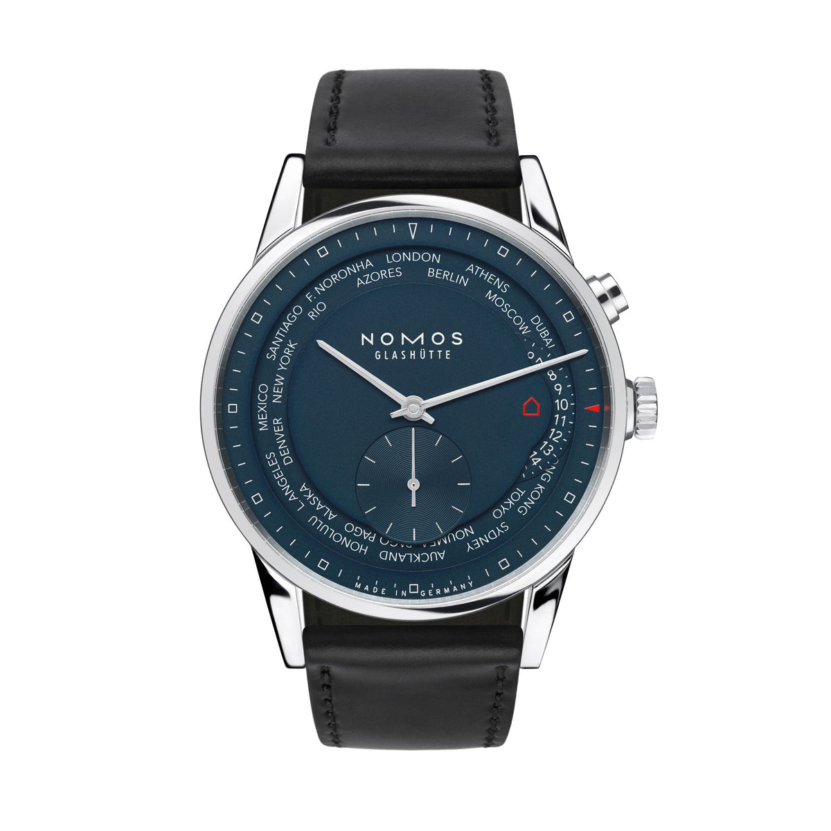 NOMOS Zürich Worldtimer midnight blue — ref. 807