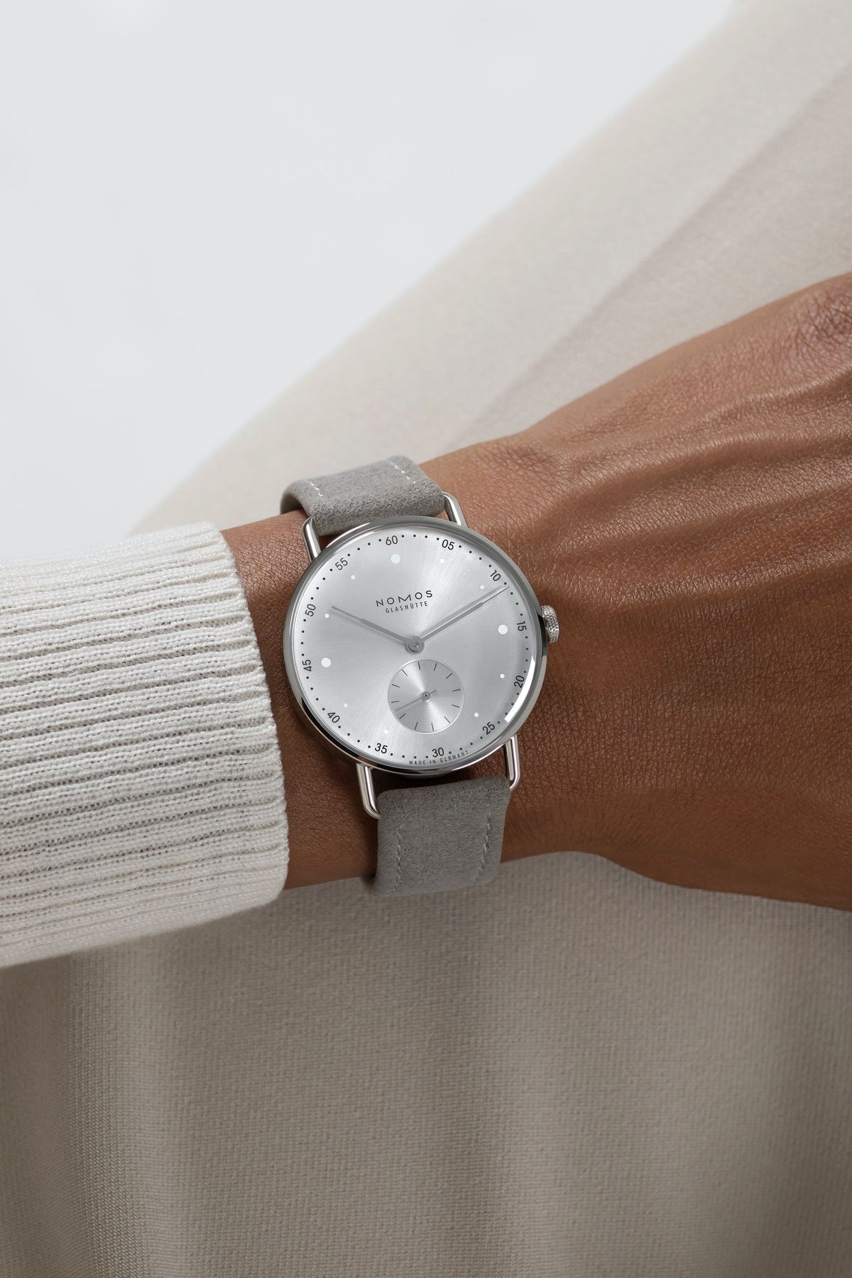NOMOS Metro 33 all silver — ref. 1122