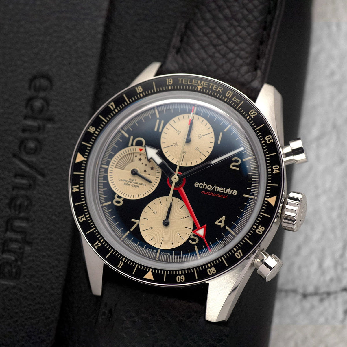 1956 Chrono GMT Black & Sand — 4