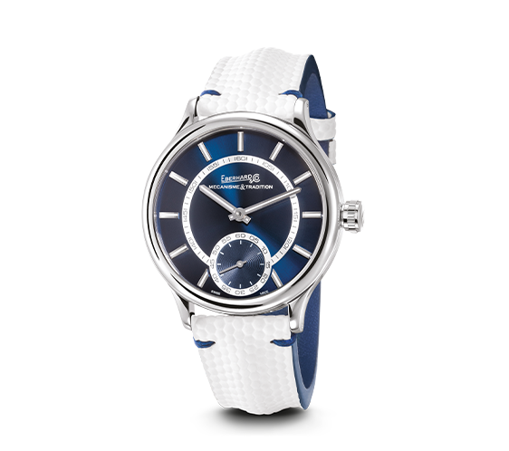 Eberhard Traversetolo Blue Strap White 21116.17 CP