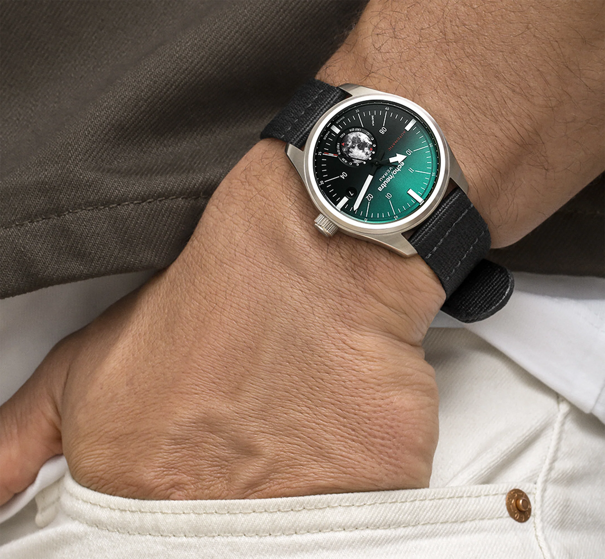 echo/neutra AVERAU 39 Moon phase "Big Moon" Green Degradè