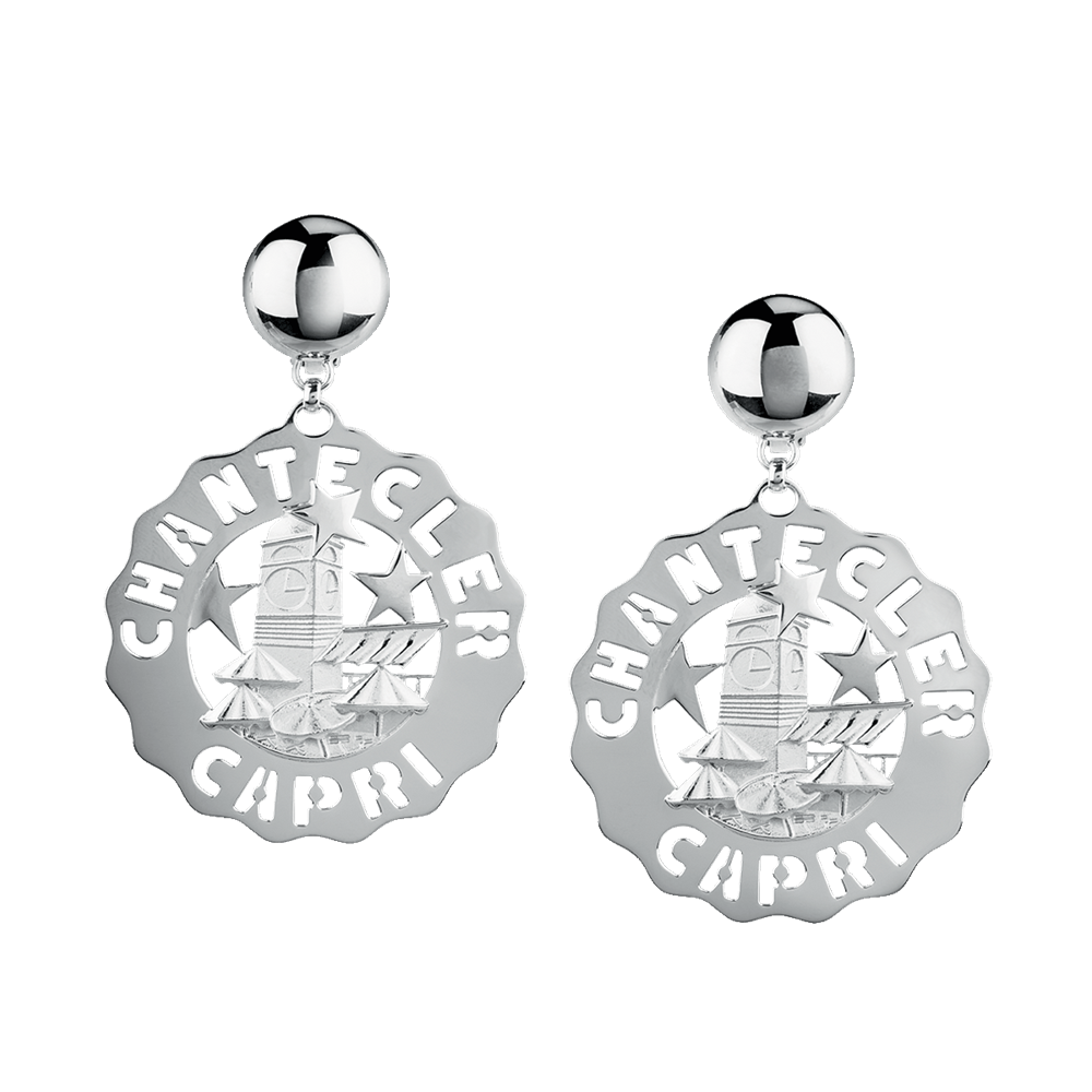 Chantecler Earrings Et Voilà Logo Chantecler Silver 38909
