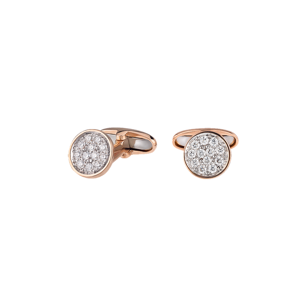 Chantecler Cufflinks Paillettes Gold 41131
