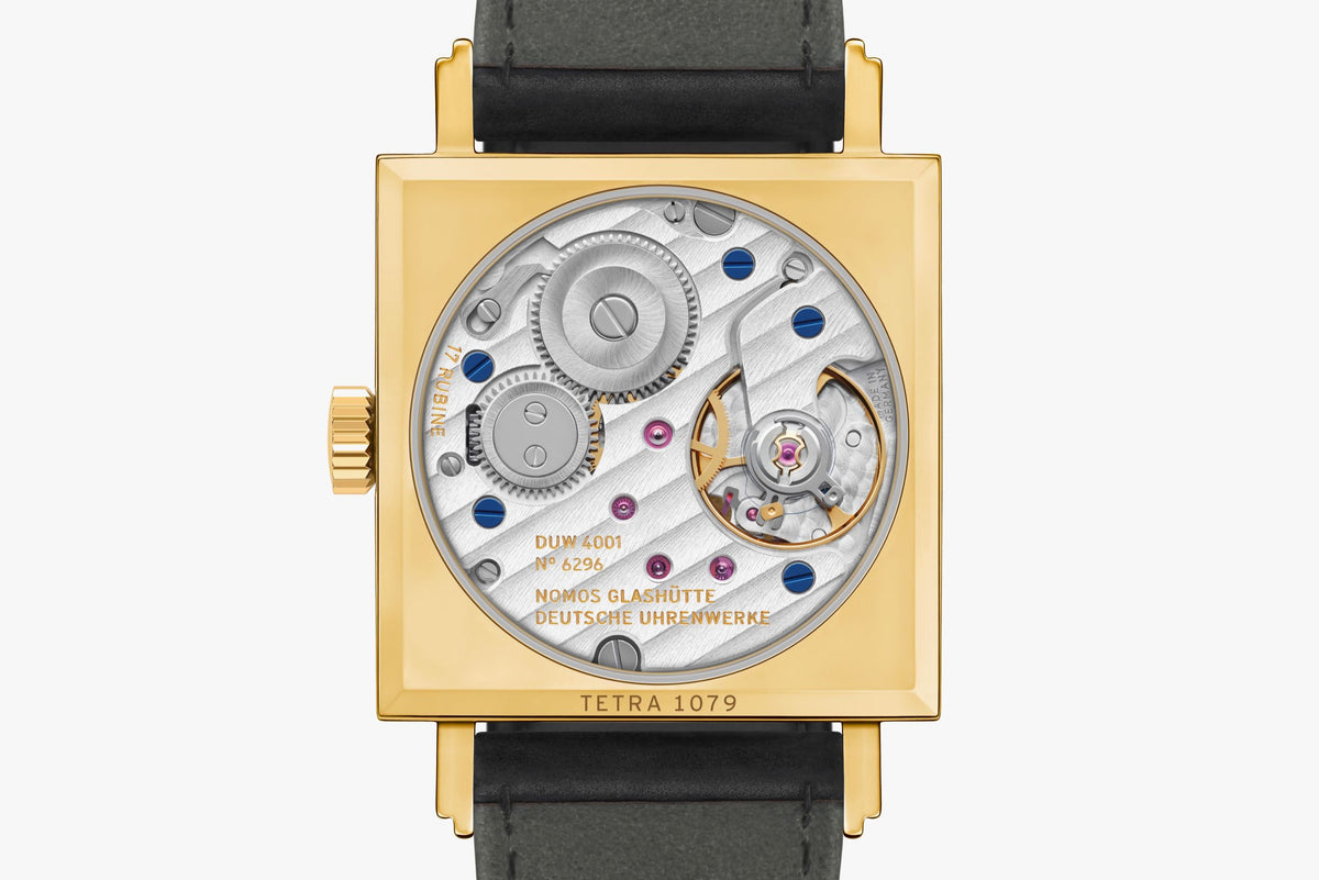 NOMOS Tetra gold 27 — ref. 418