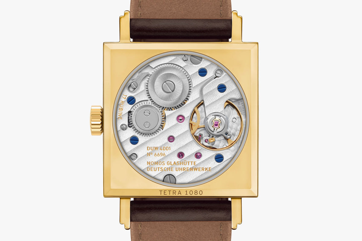 NOMOS Tetra gold 27 doré — ref. 419