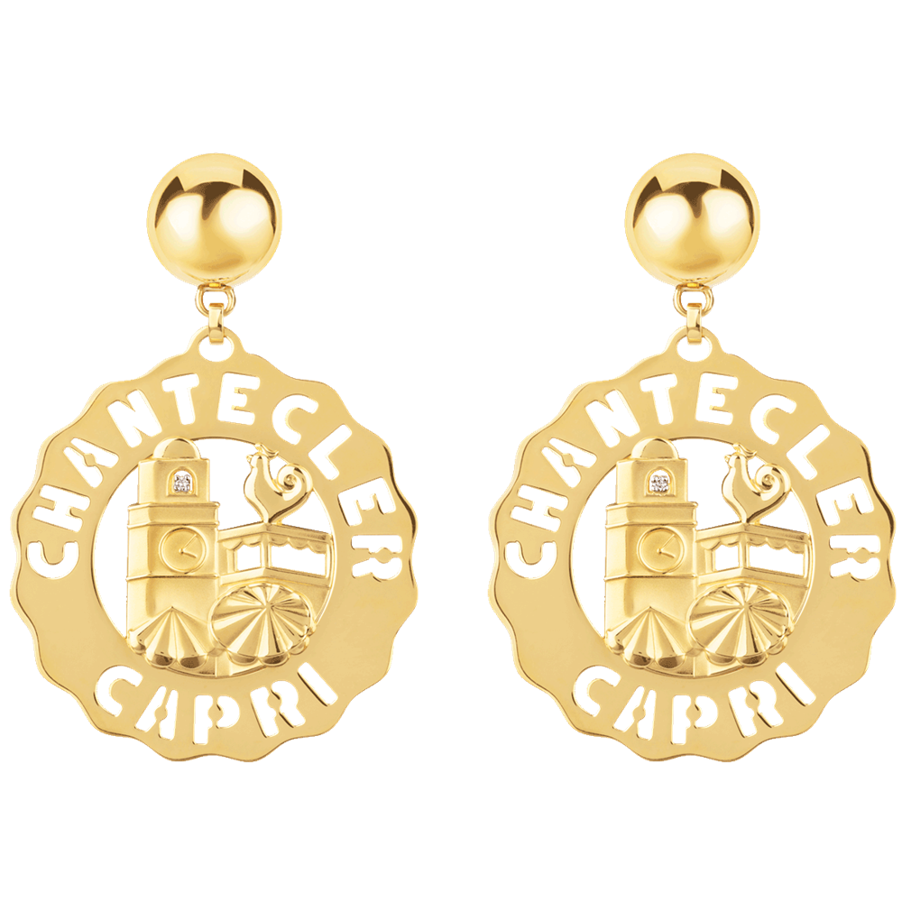 Chantecler Earrings Logo Chantecler Gold 42498