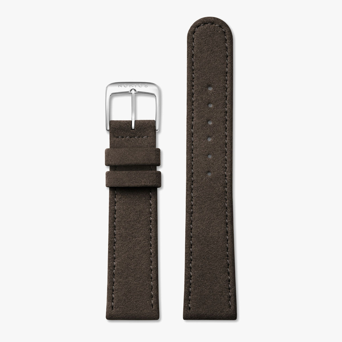 NOMOS Vegan velour remborde brown — 1