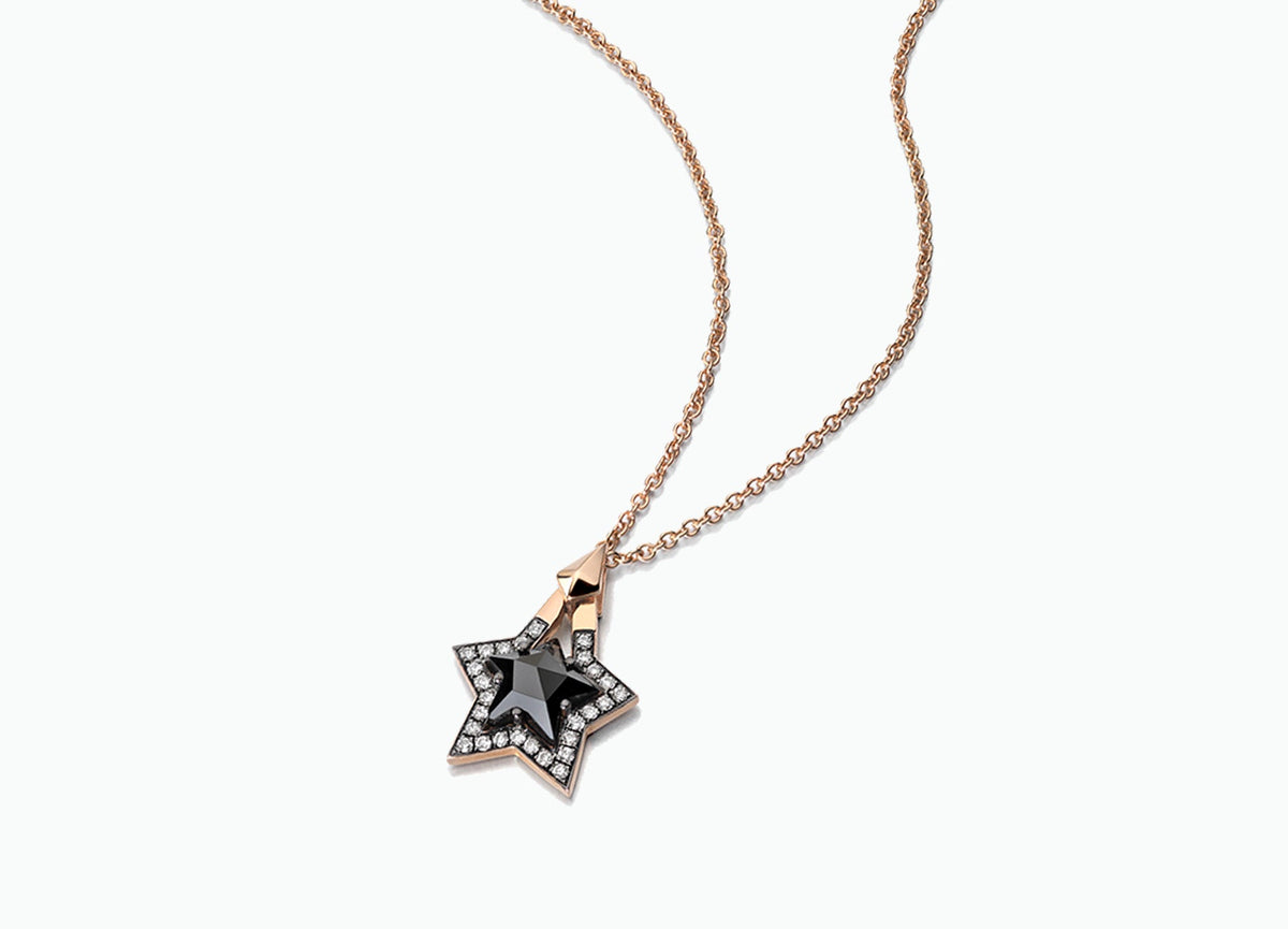 BLACK STAR STONE PENDANT