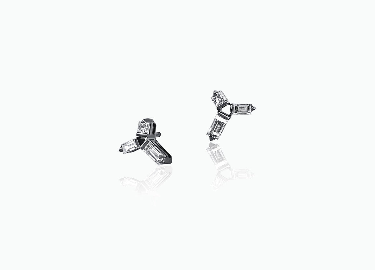 Cosmic Helix Stud Earrings