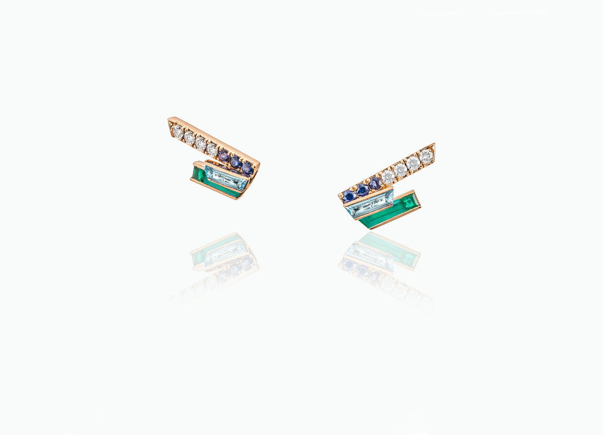ELECTRIC NIGHT CASCADE MEDIUM DROP EARRINGS