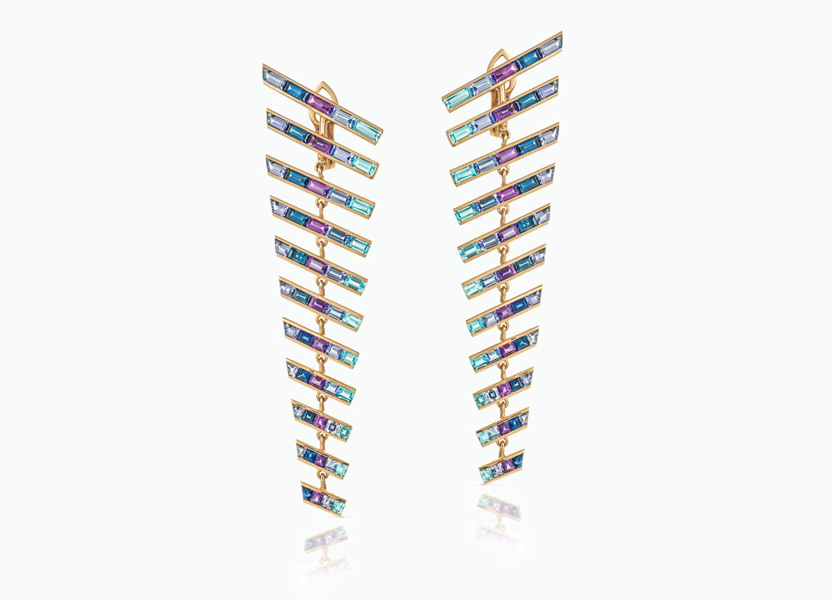 ELECTRIC NIGHT BLADE RUNNER DROP EARRINGS
