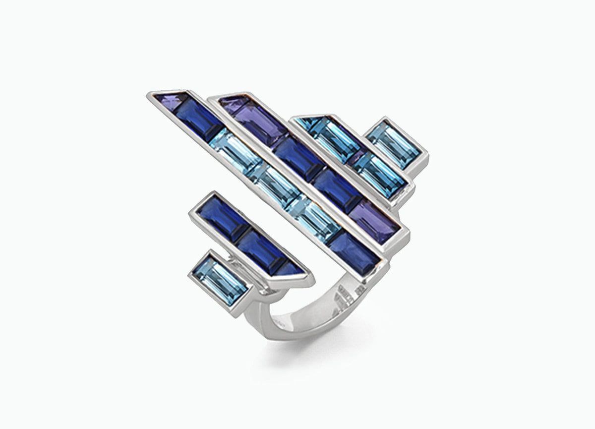 Electric Night Blue Blade Runner Ring