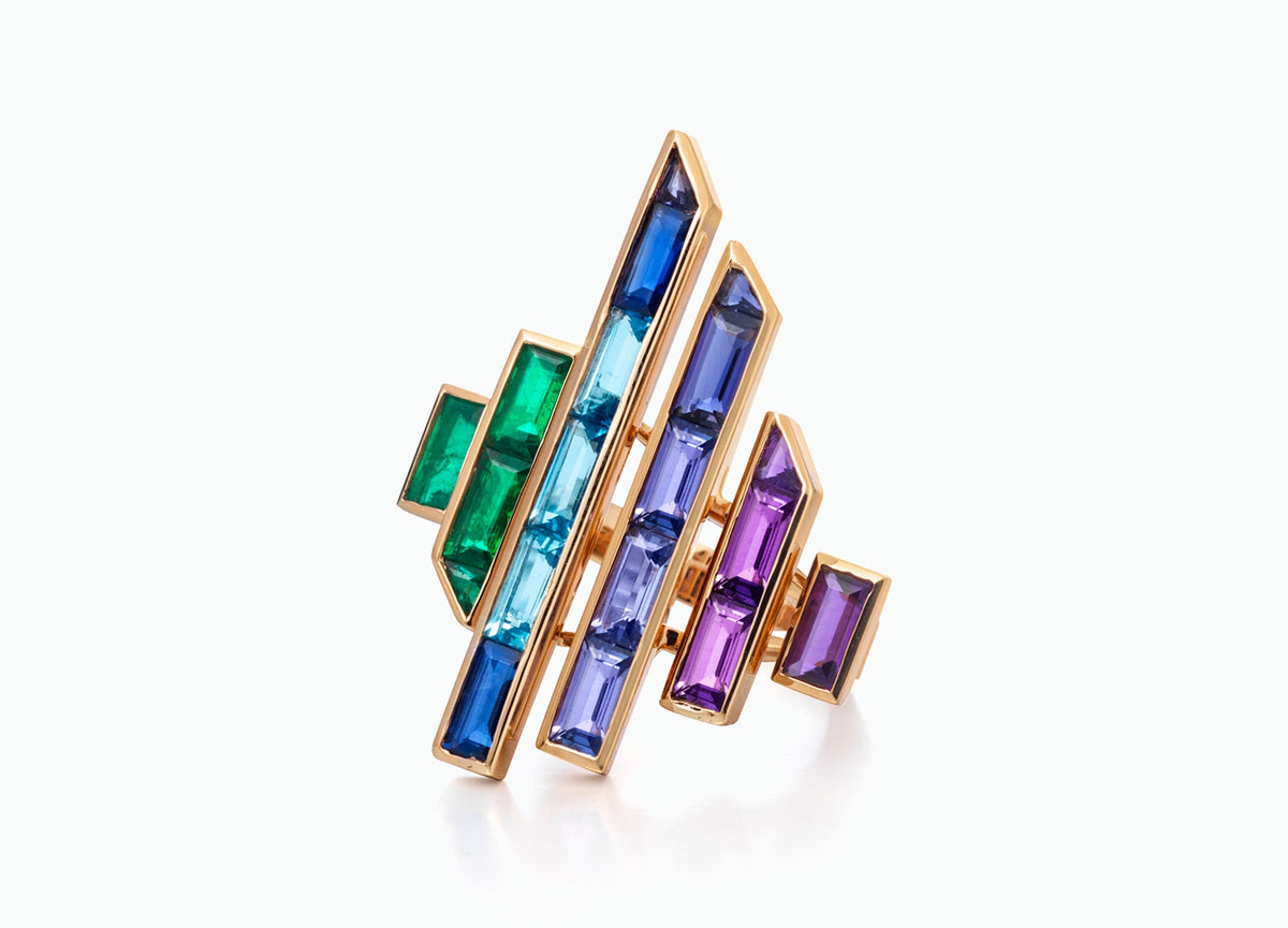 Electric Night Blade Runner Rainbow Ring
