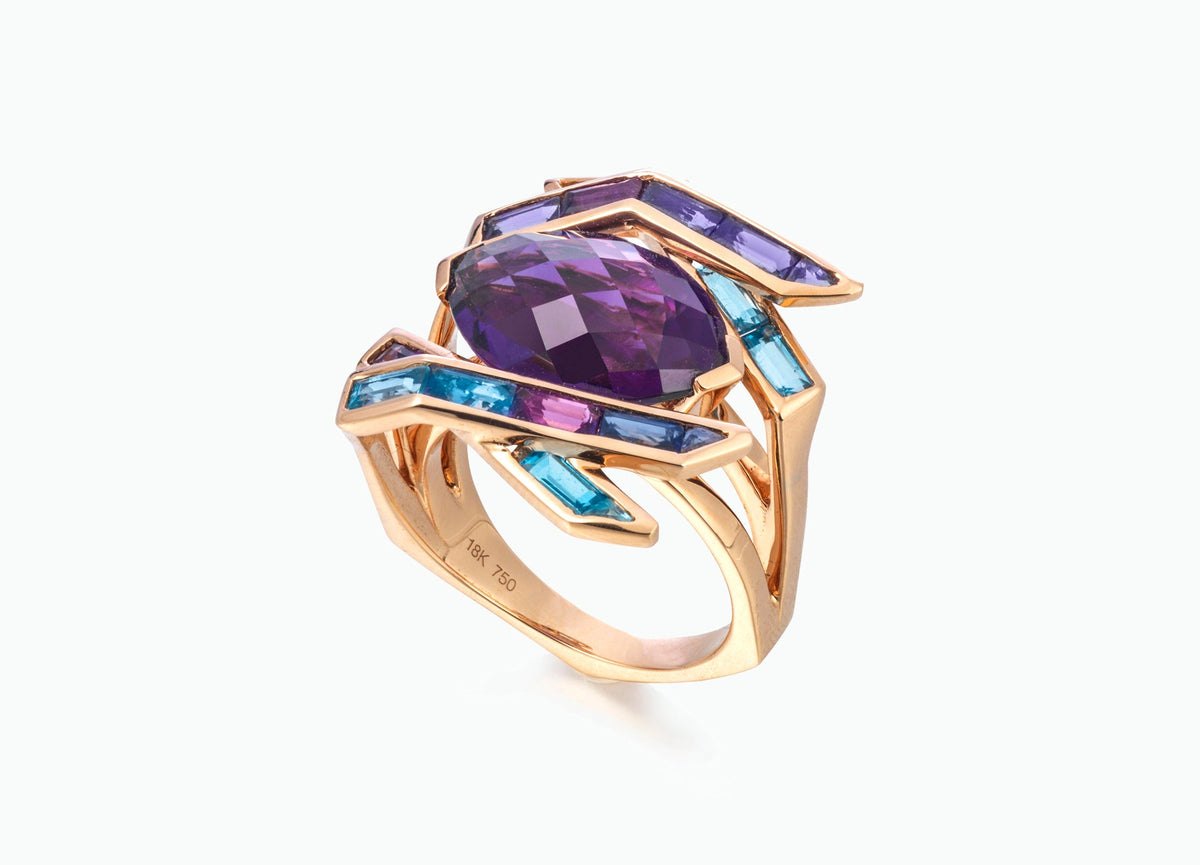 Electric Night Cocktail Ring