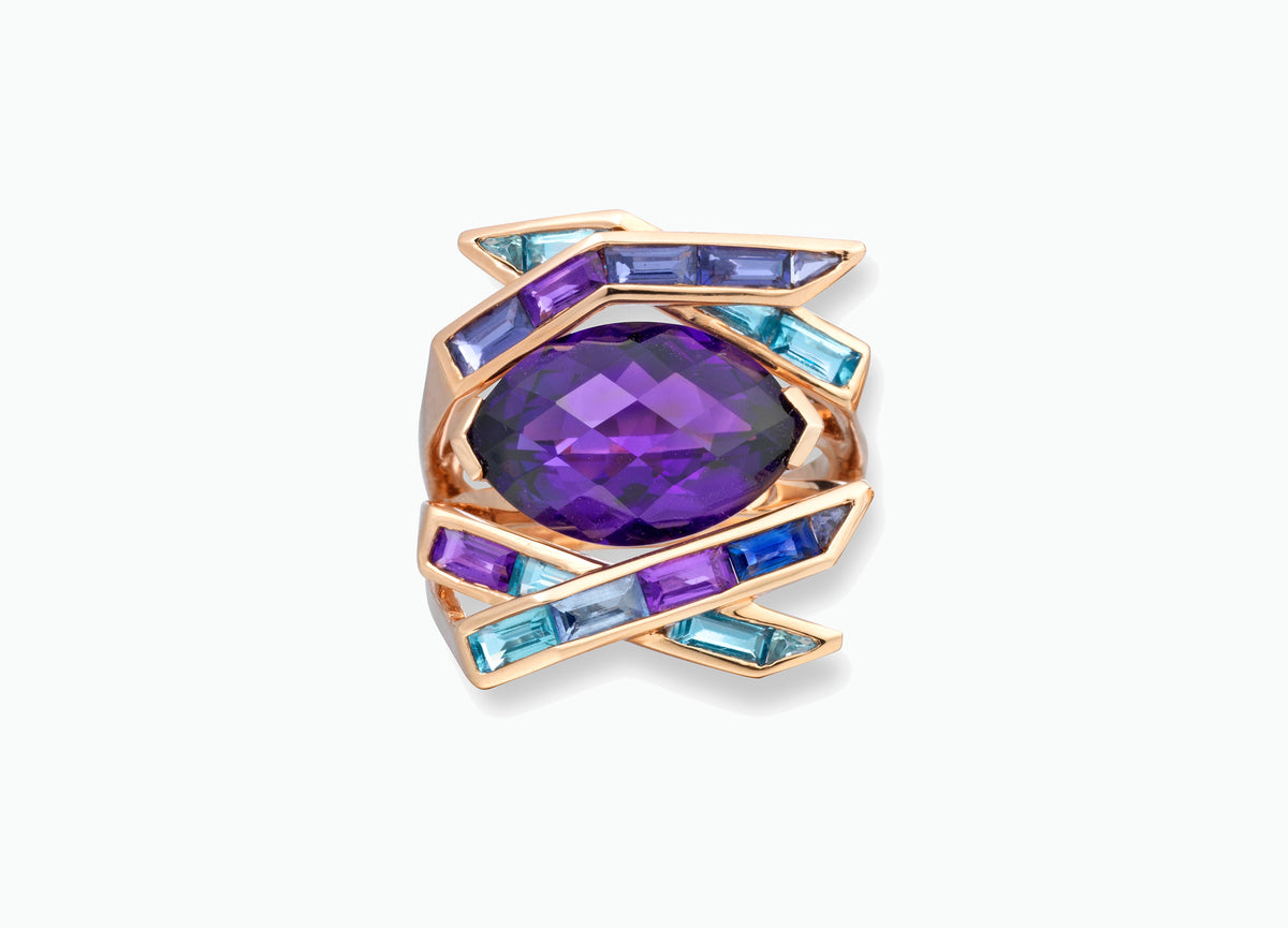 Electric Night Cocktail Ring