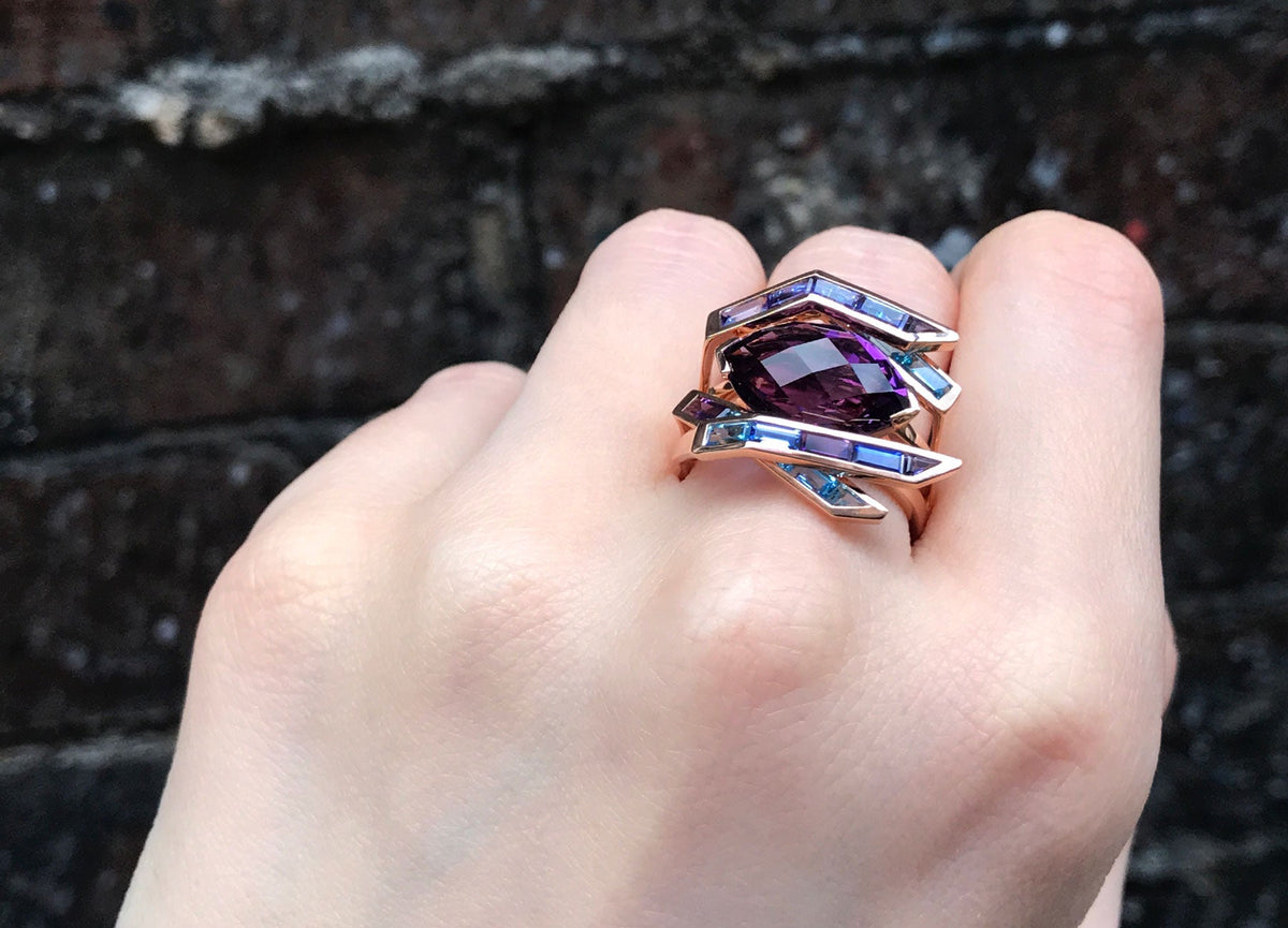 Electric Night Cocktail Ring