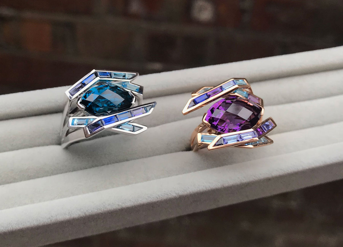 Electric Night Cocktail Ring