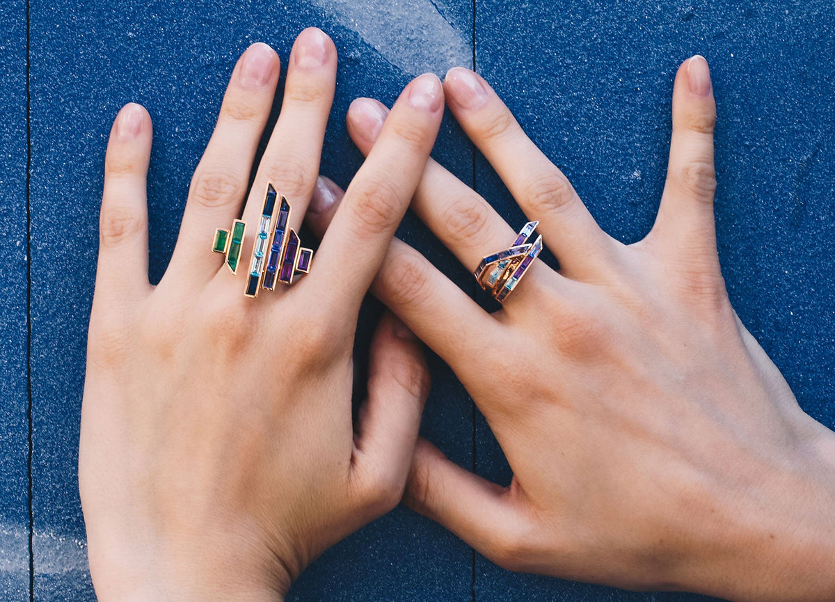 Electric Night Blade Runner Rainbow Ring