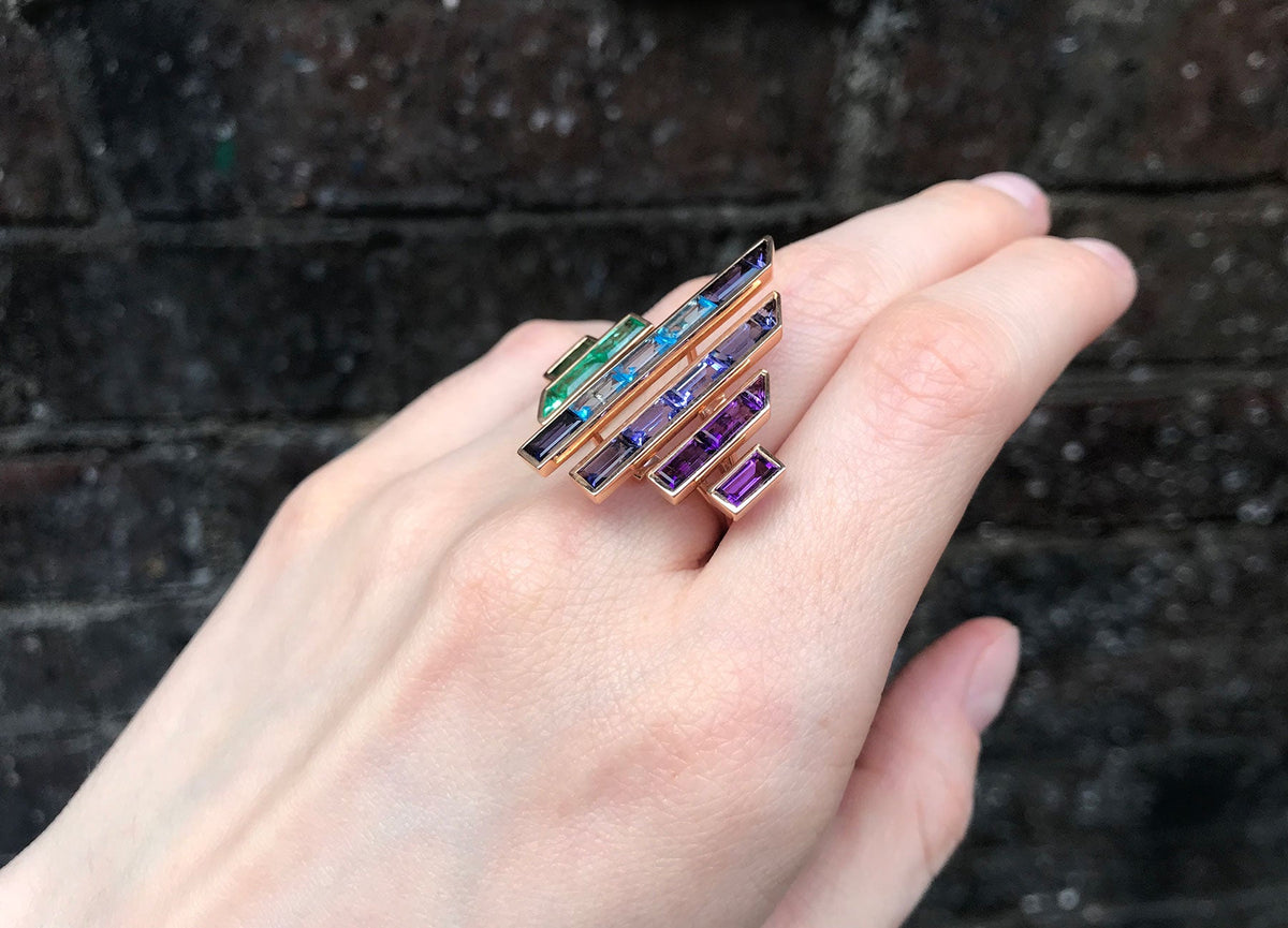 Electric Night Blade Runner Rainbow Ring