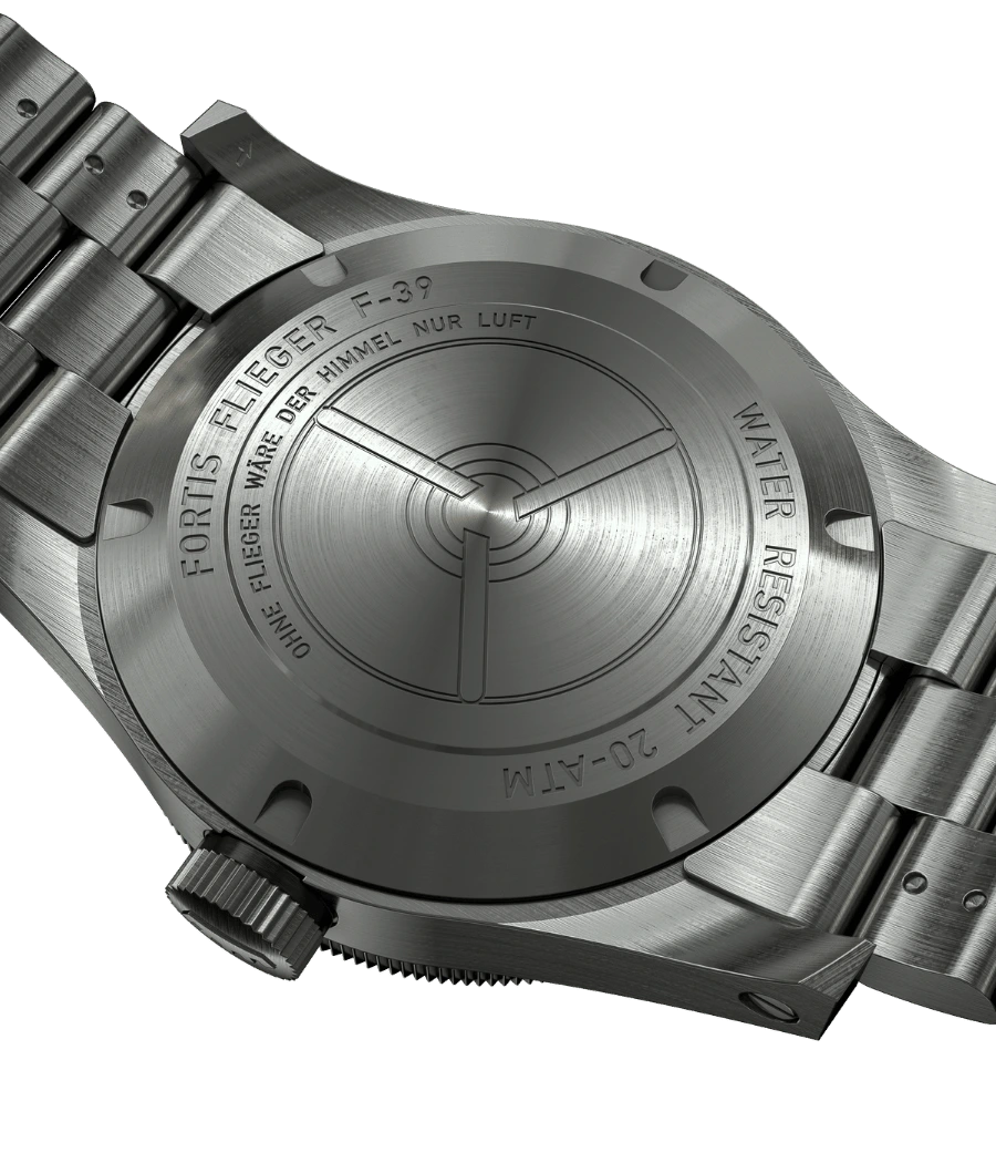 FORTIS Flieger F-39 Original on Block Bracelet — manufacturer detail 1