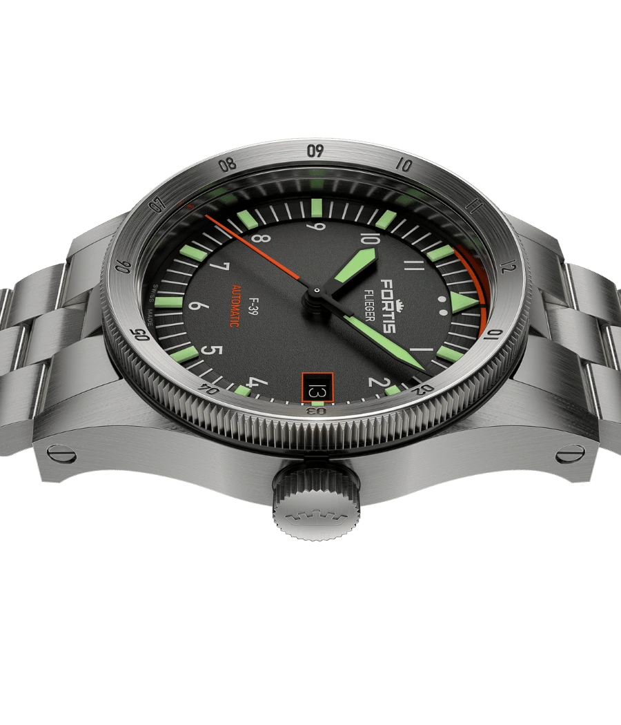 FORTIS Flieger F-39 Original on Block Bracelet — manufacturer detail 3