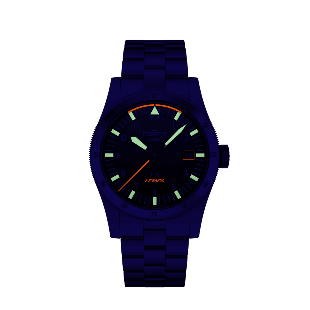 FORTIS Flieger F-39 Original on Block Bracelet — manufacturer detail 6