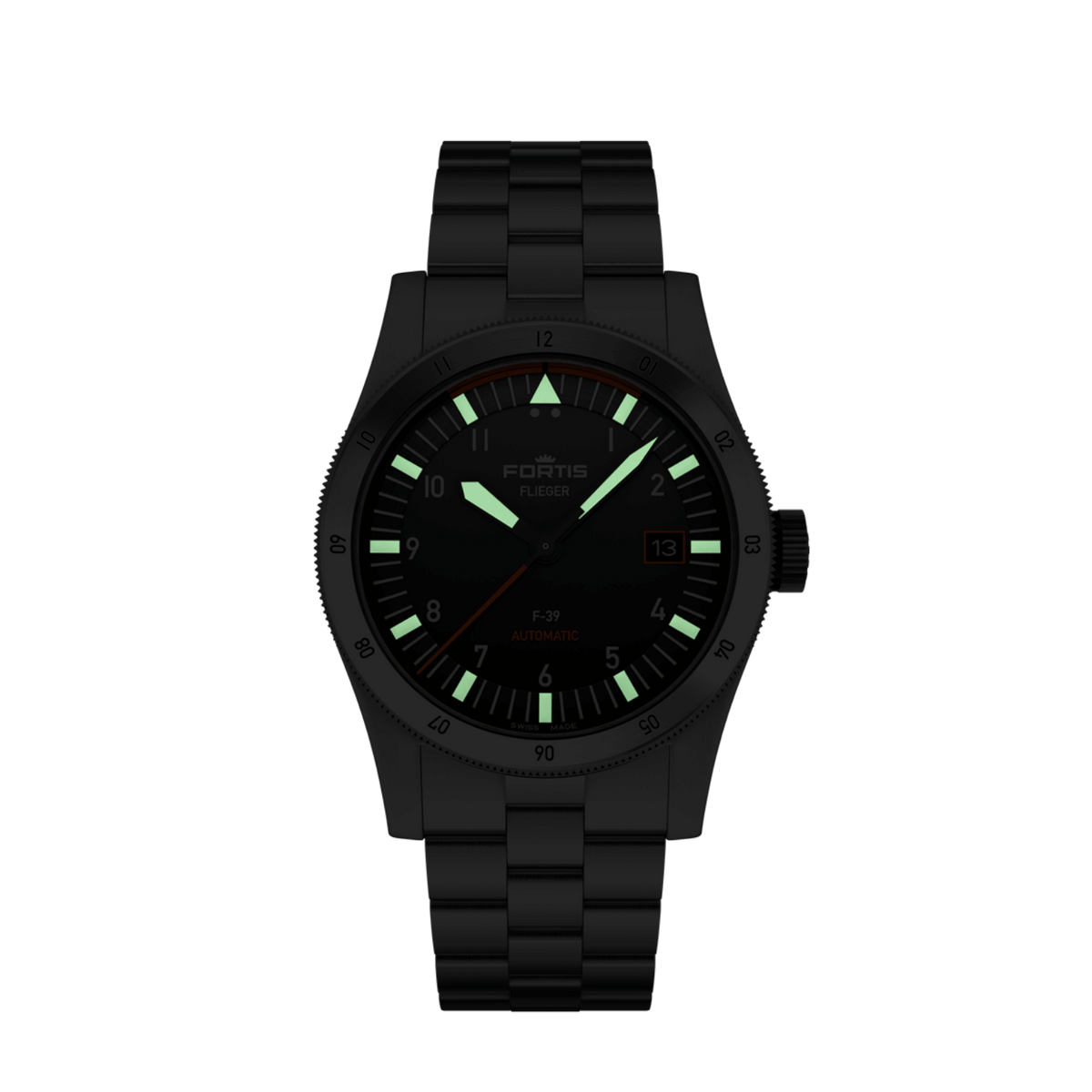 FORTIS Flieger F-39 Original on Block Bracelet — manufacturer detail 5
