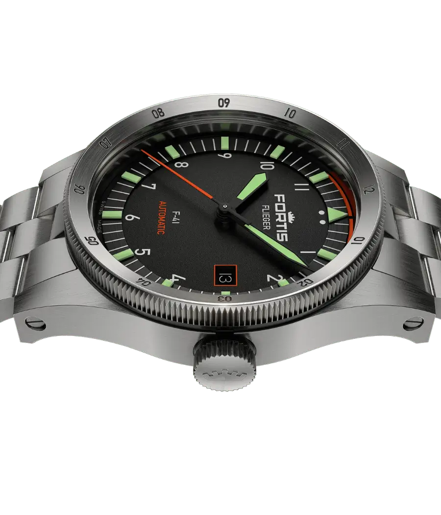FORTIS Flieger F-41 Original on Block Bracelet — manufacturer detail 2