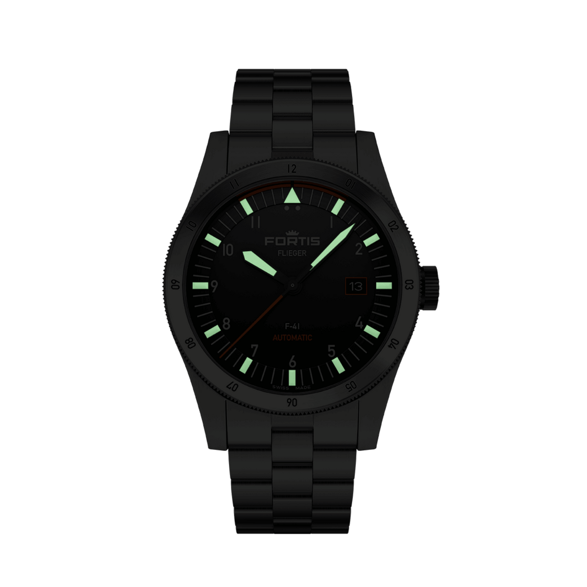 FORTIS Flieger F-41 Original on Block Bracelet — manufacturer detail 4
