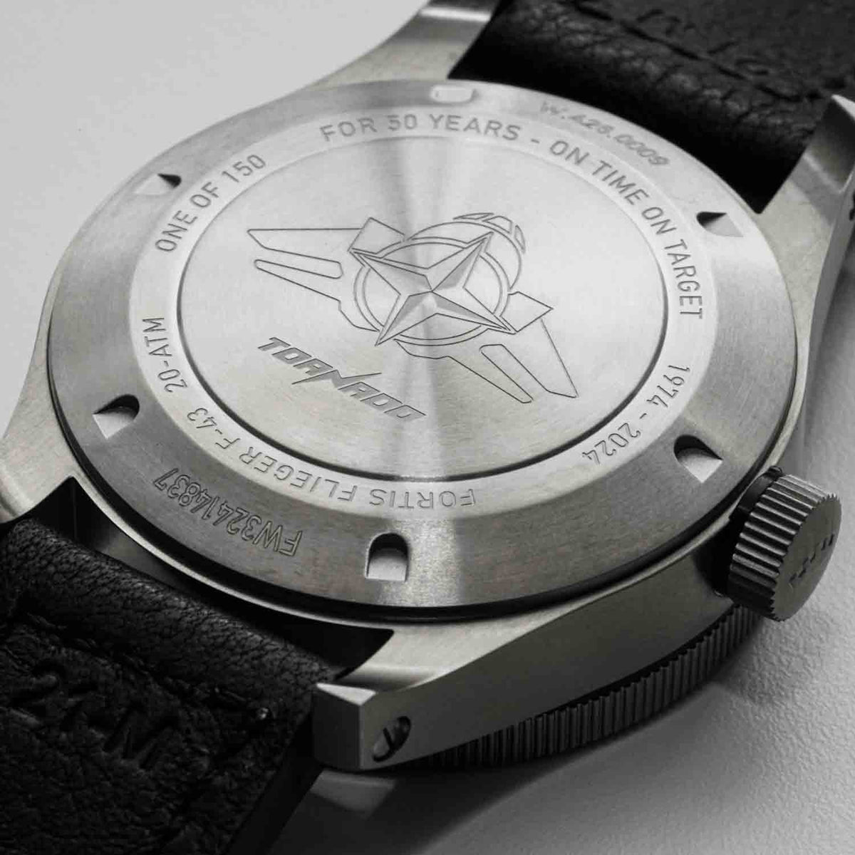 FORTIS Flieger F-43 Triple-GMT Tornado on Aviator Strap — manufacturer detail 4