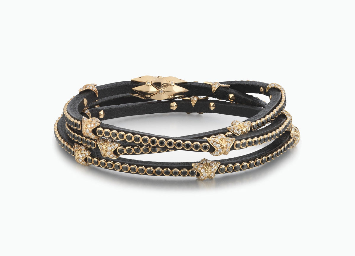 WRAP BRACELETS HERITAGE BLACK ROSE TRIPLE WRAP