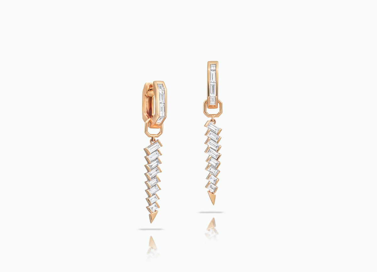 HUGGIE DAGGER EARRINGS