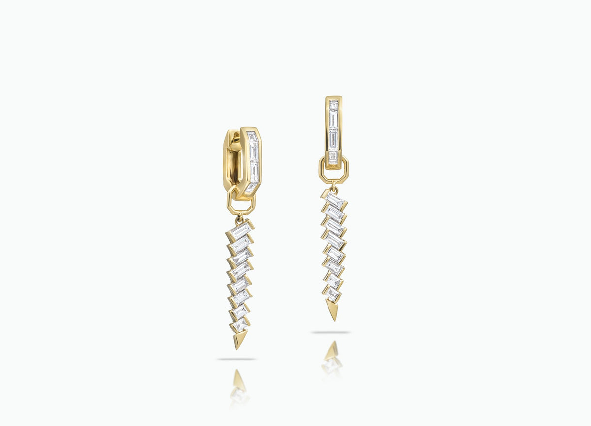 HUGGIE DAGGER EARRINGS