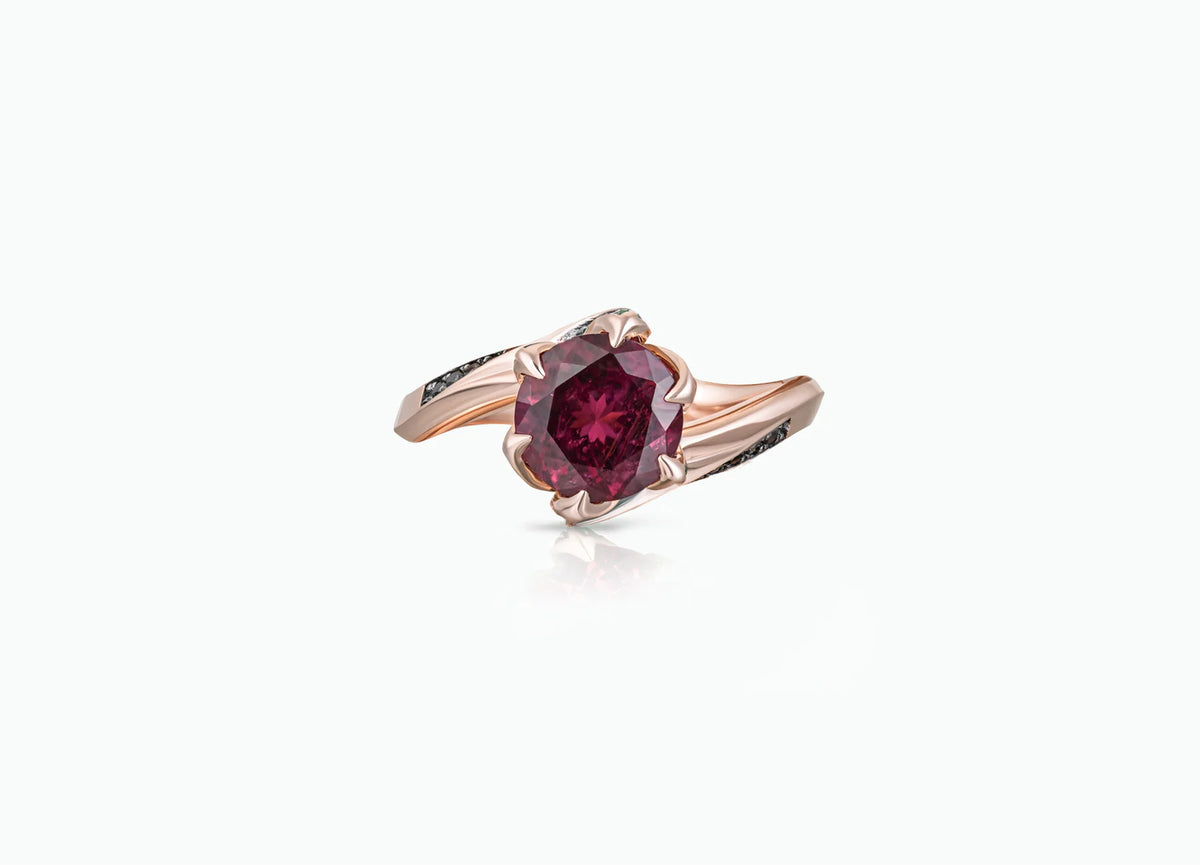 TOMASZ DONOCIK Rubellite Lily Pad Ring