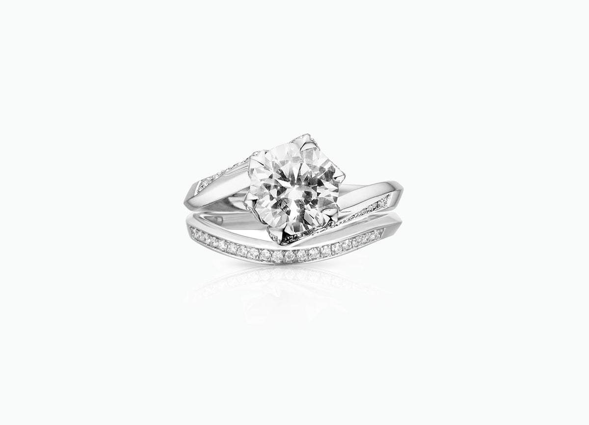 LILY PAD WEDDING BAND