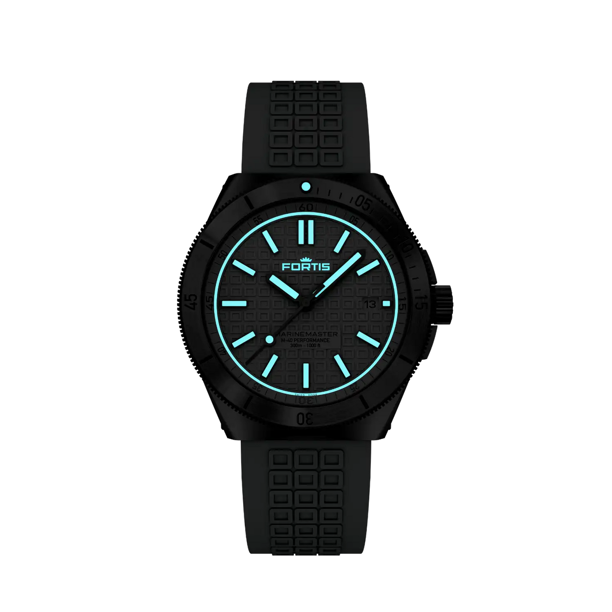 FORTIS Marinemaster M-40 Snow White on Horizon Strap — manufacturer detail 1