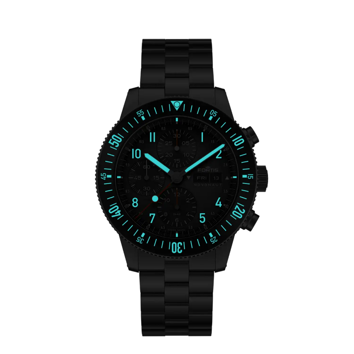 FORTIS Novonaut N-42 Legacy on Block Bracelet — manufacturer detail 1