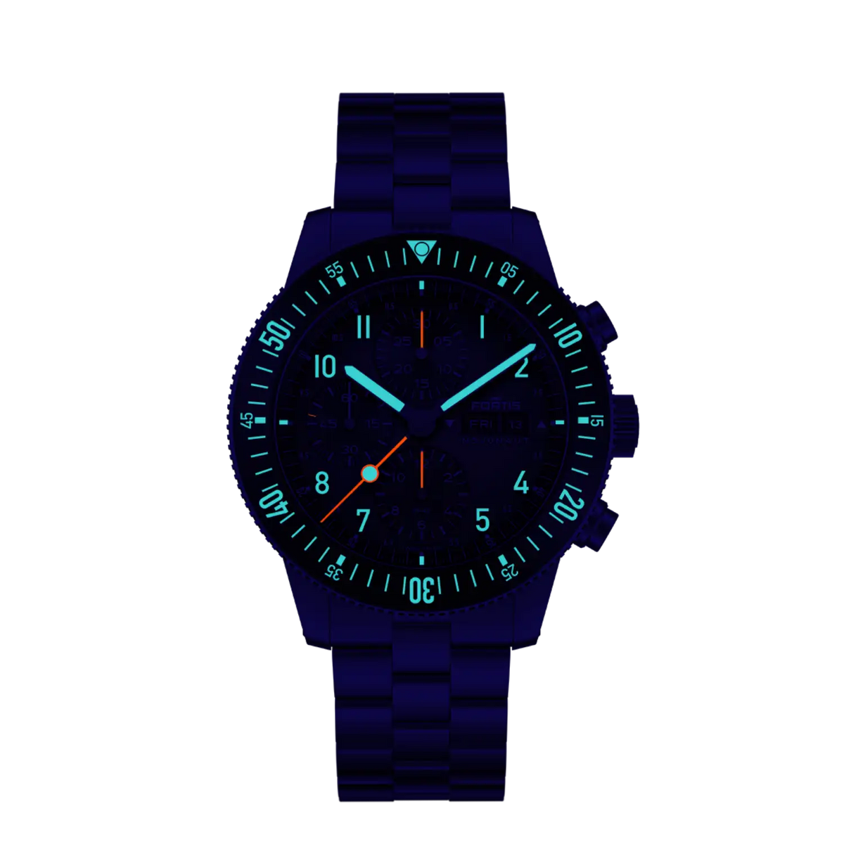 FORTIS Novonaut N-42 Legacy on Block Bracelet — manufacturer detail 2