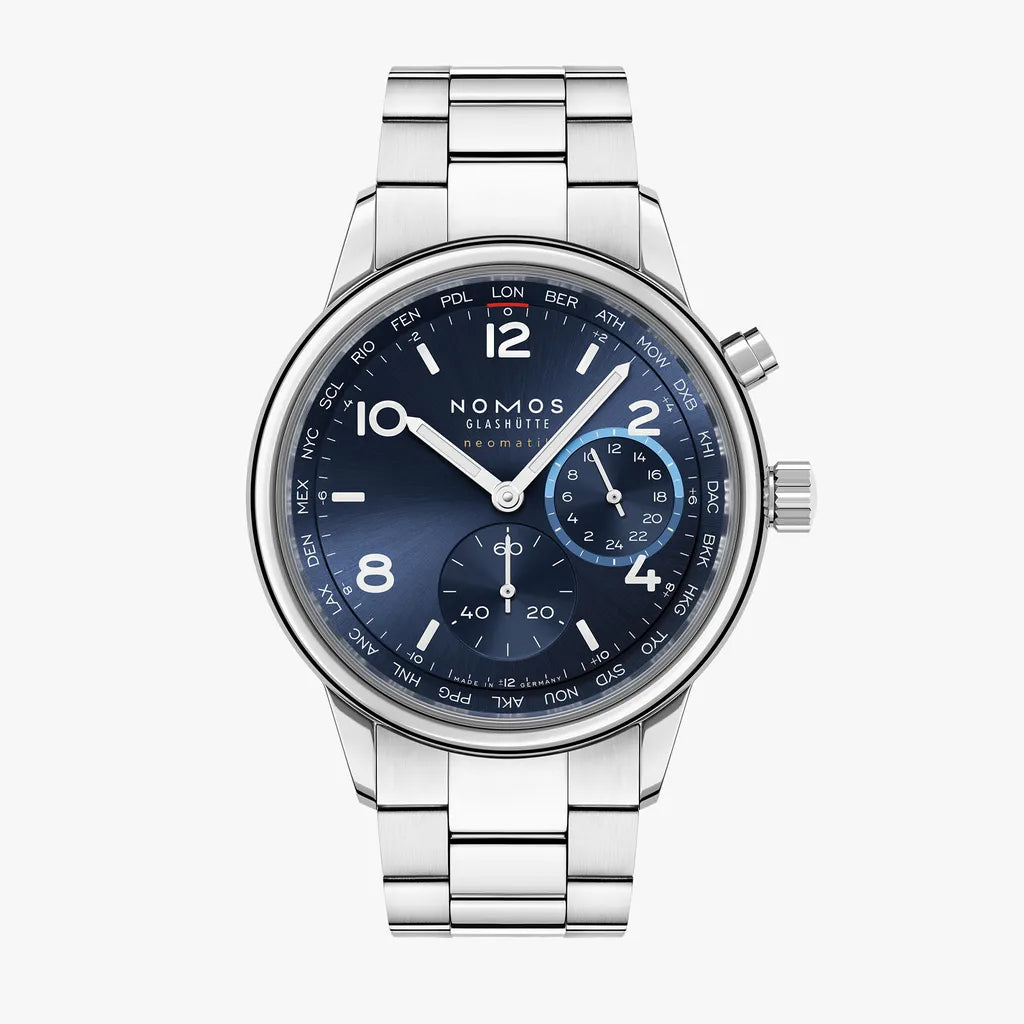 NOMOS Club Sport neomatik Worldtimer blue-1