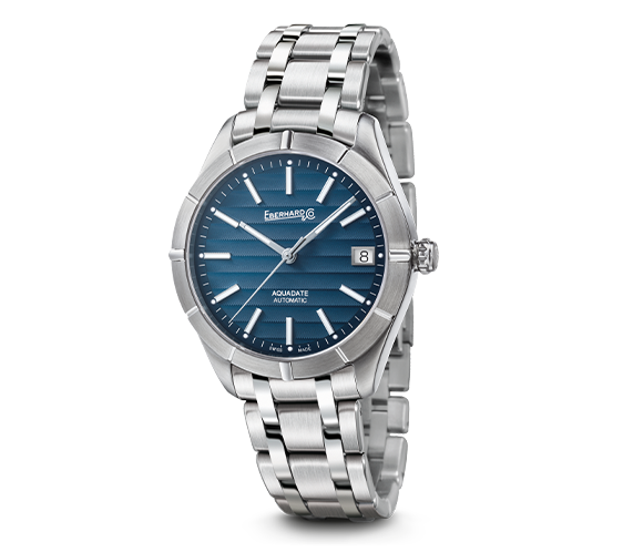 Eberhard & Co. AQUADATE GRANDE TAILLE 41041.02 CA (BLU)