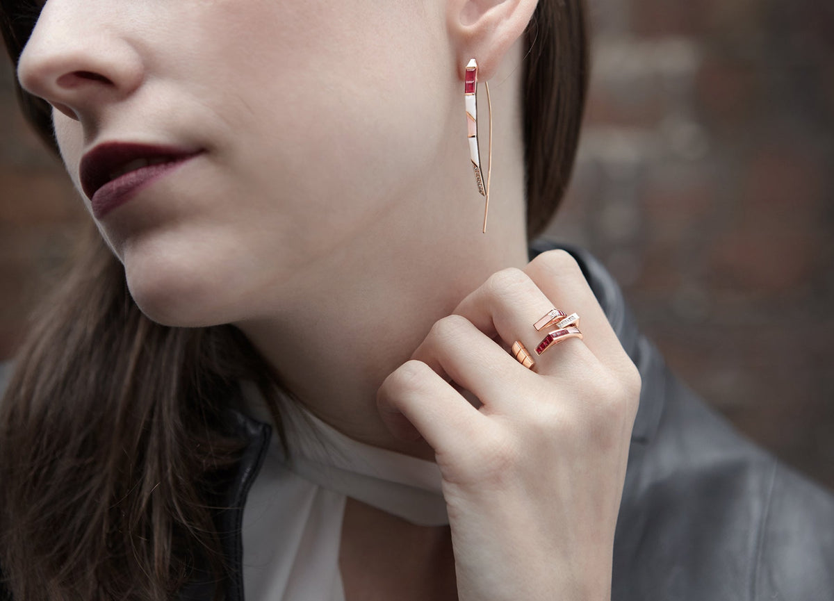 STELLAR SLIDE THROUGH EARRINGS