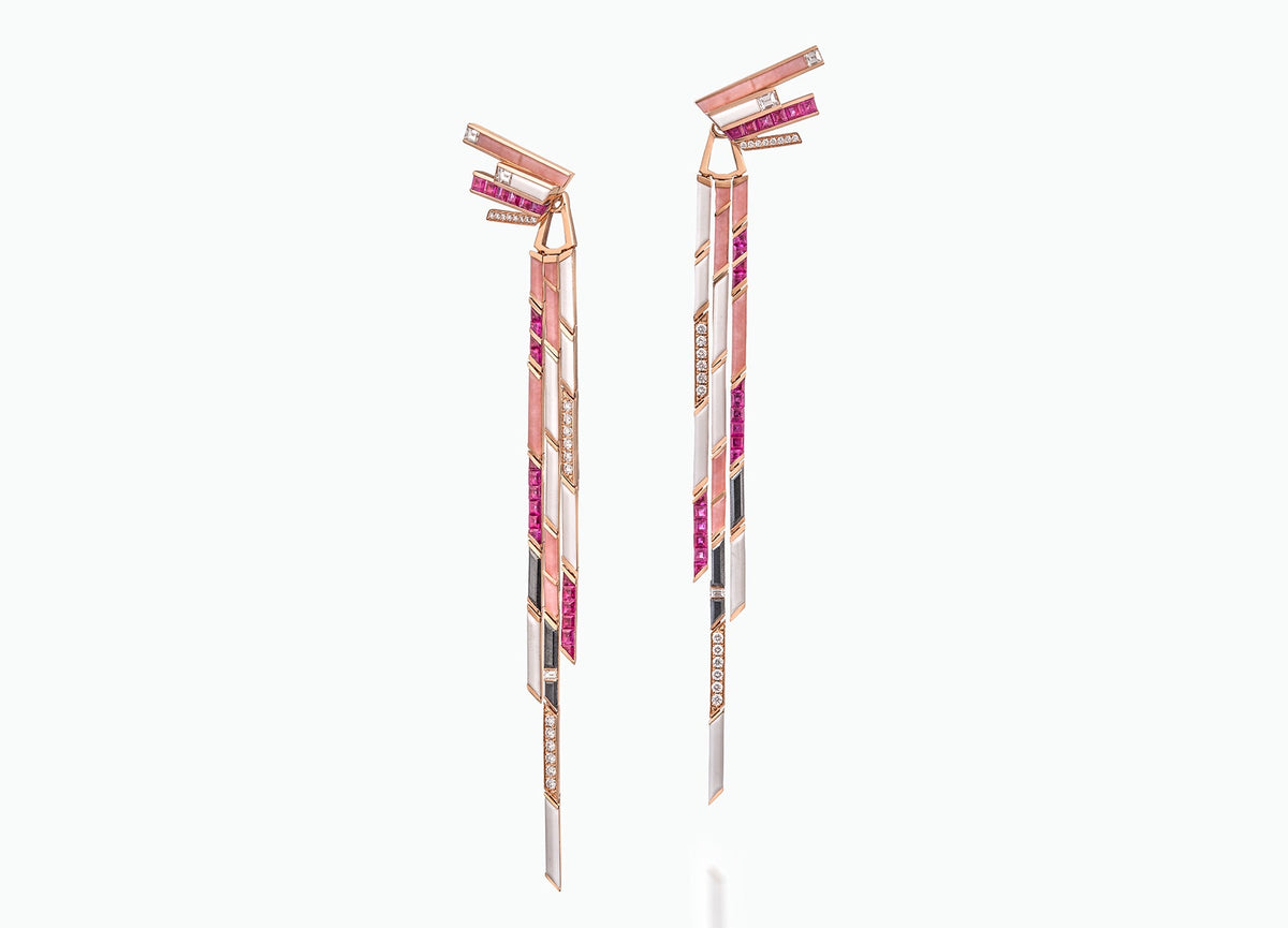 STELLAR SAND FALL EARRINGS