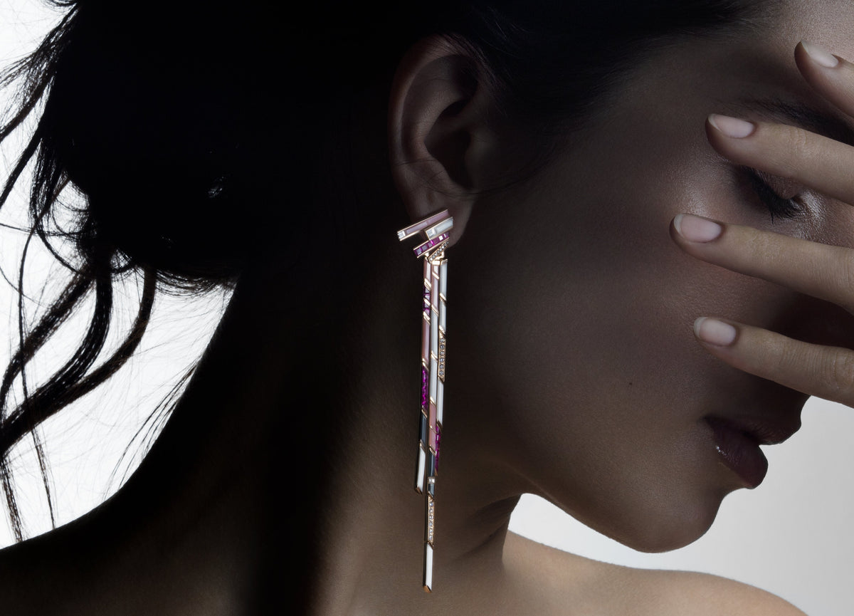 STELLAR SAND FALL EARRINGS