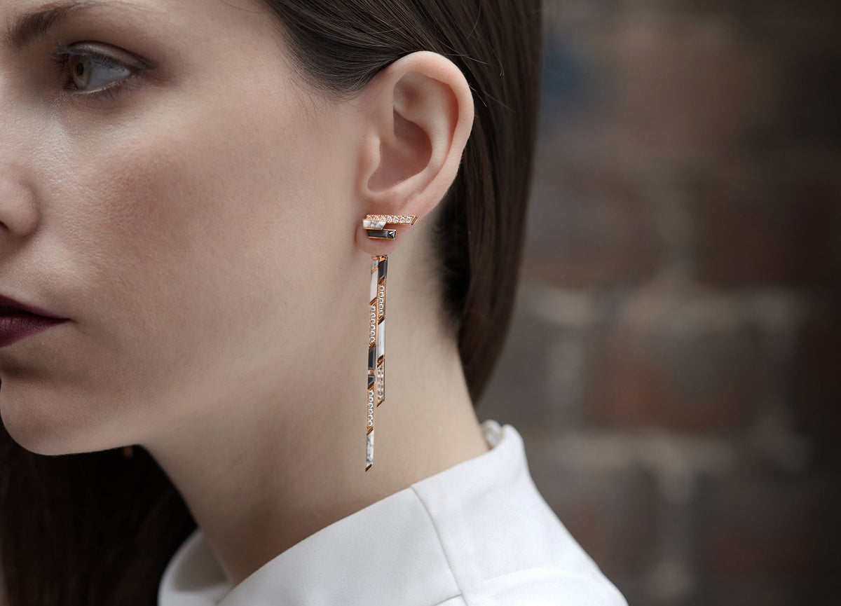 STELLAR DUSK SAND FALL EARRINGS