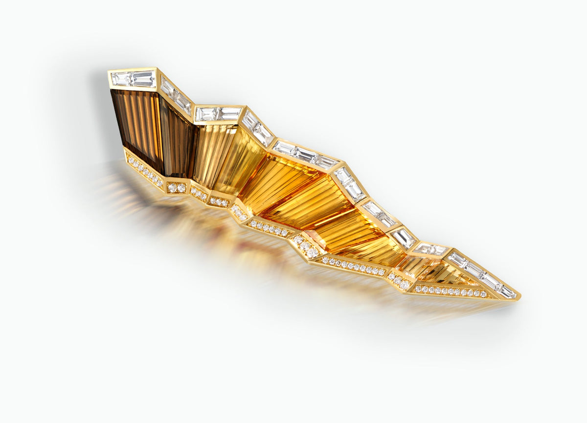 Pleat Brooch